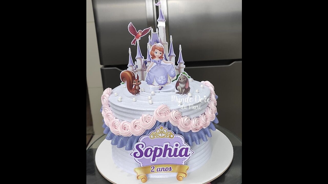 Sophia the first cake decoration