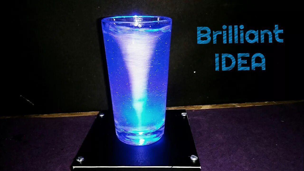 How to Make a Tornado in a Glass or Bottle - Home Decor​ Life Hack