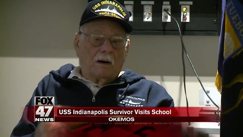 Survivor of U.S.S Indianapolis speaks to local students