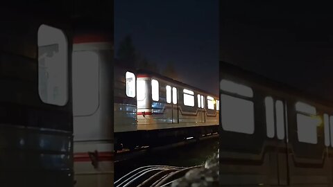 Tbilisi Metro Depot Train Caught At Night #shorts