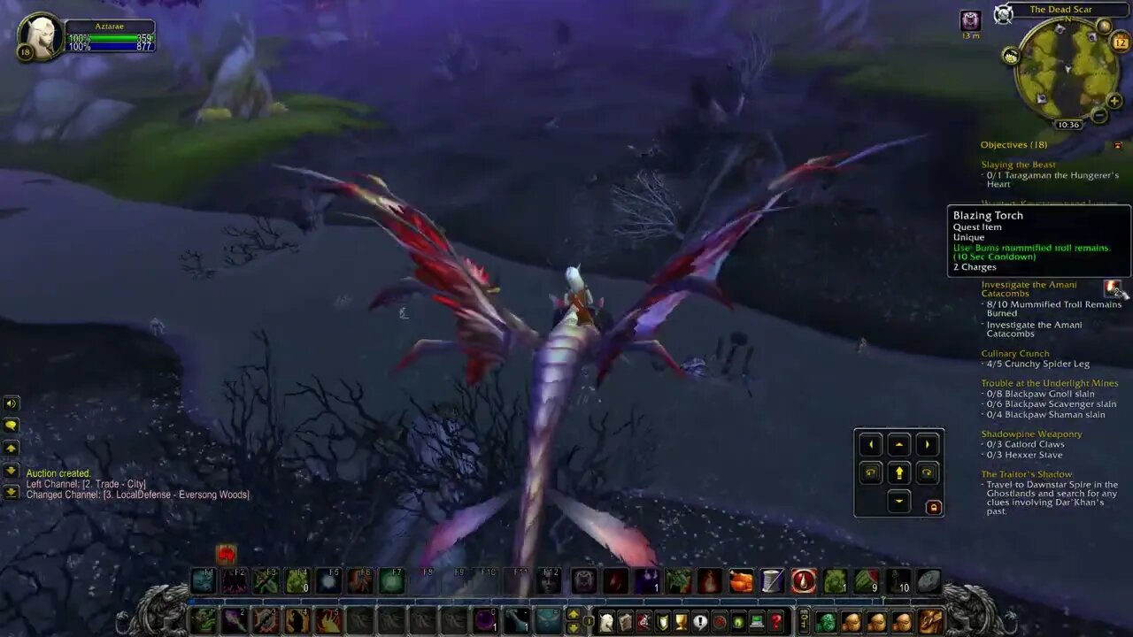 Classic World Of Warcraft: Wrath of the Lich King [h] ghosty ghostlands questing... almost level 20.