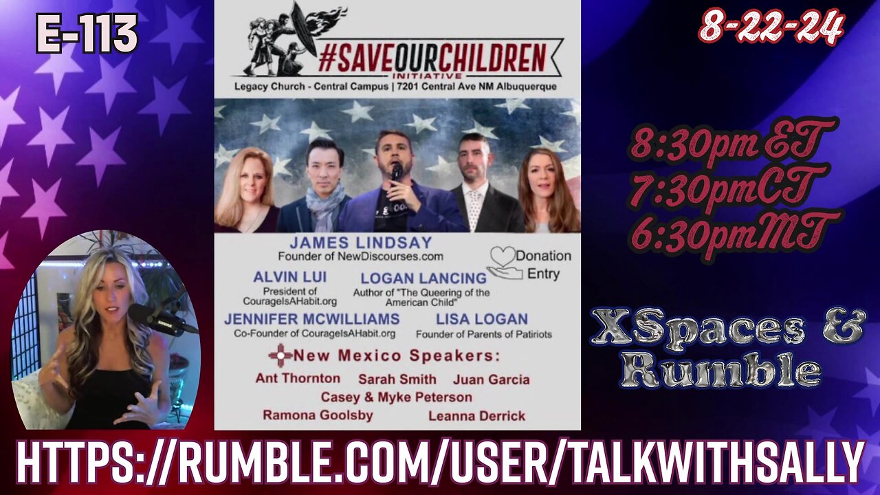 Save Our Children Part2 documentary discussion 8-22-24(8:30pmET/7:30pmCT/6:30pmMT)