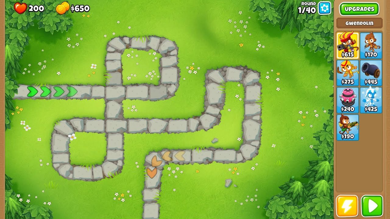 Beating Monkey Meadow On Easy In Primary Mode Only In Bloons TD 6 || Bloons TD 6 Gameplay