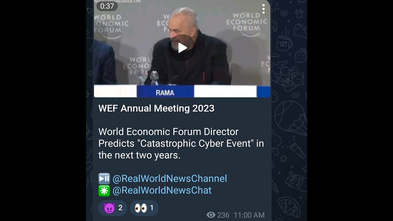 Documentary: WEF talks Major Cyber Attack