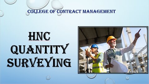 HNC Quantity Surveying