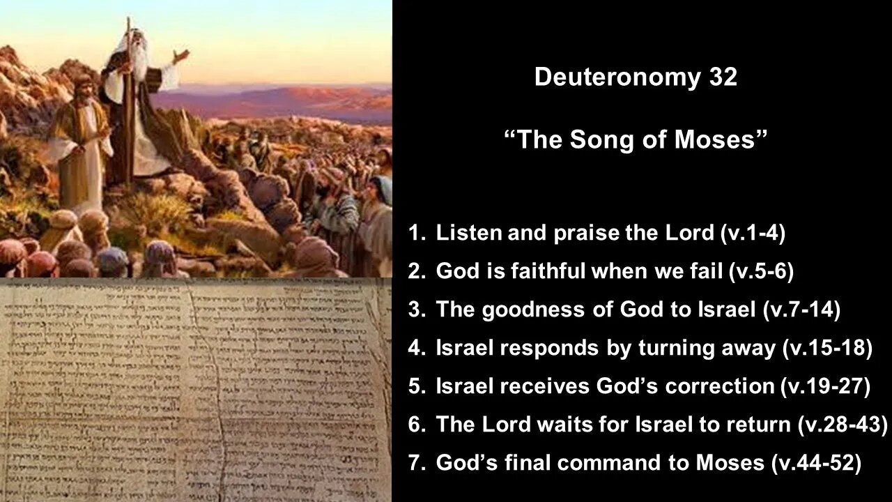 Deuteronomy 32 “The Song of Moses” - Calvary Chapel Fergus Falls