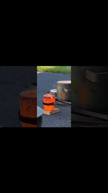 Melting Scrap Copper at home #shorts #shortsfeed #copper