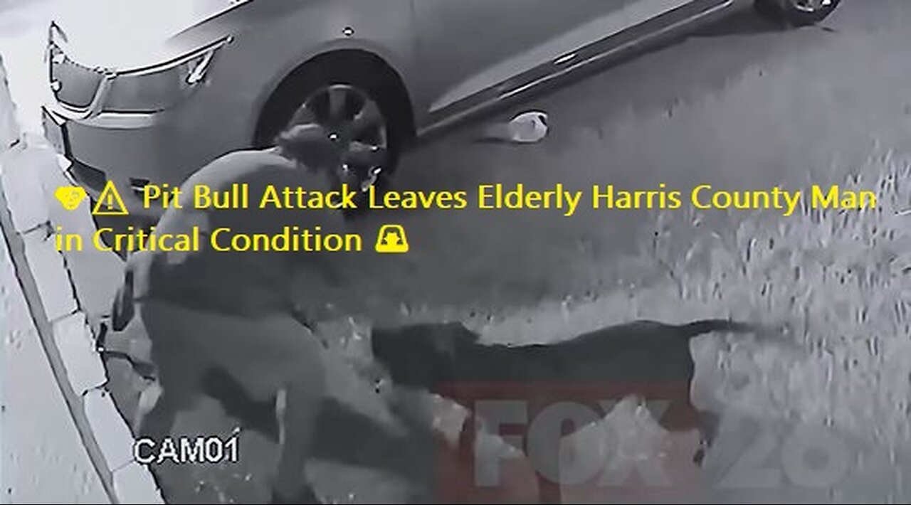 🐶⚠️ Pit Bull Attack Leaves Elderly Harris County Man in Critical Condition 🚨