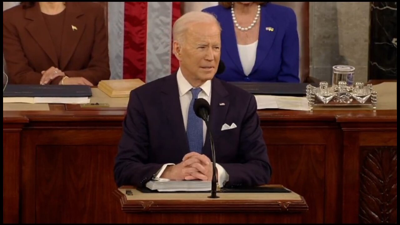 Biden Starts SOTU By Saying Freedom Triumphs Over Tyranny