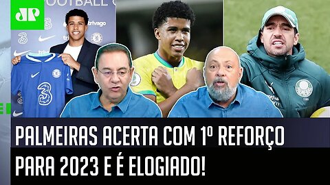 "TÁ LOUCO! Que BAITA JOGADOR o Palmeiras tá CONTRATANDO! Esse cara vai..." Andrey Santos é EXALTADO!