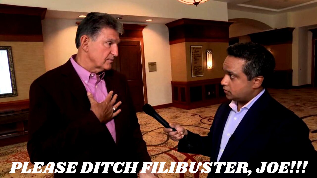 Manu Raju Hilariously BEGS Joe Manchin to Ditch the Filibuster