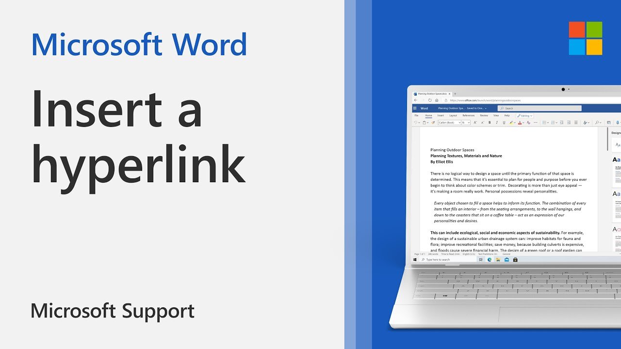 How to add or remove hyperlinks from a Word document | Microsoft