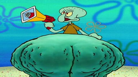 Squidward's speech, but he's fat