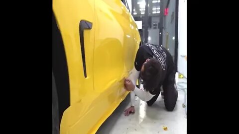 Process Of Turning Old BMW Into Newyellow Car