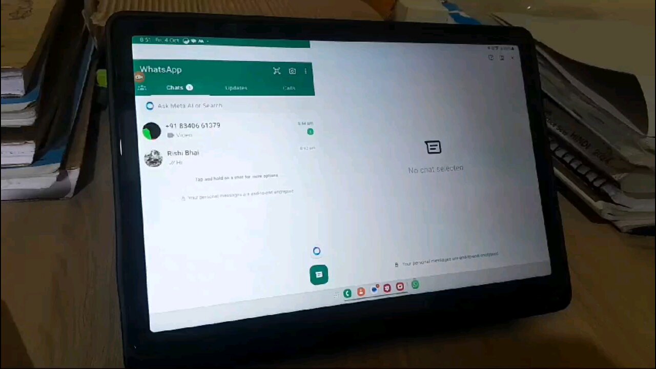 Tab main WhatsApp kaise chalaye? how to open phone WhatsApp in tablet?