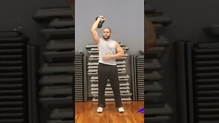 Single Arm Overhead Press with Kettlebell