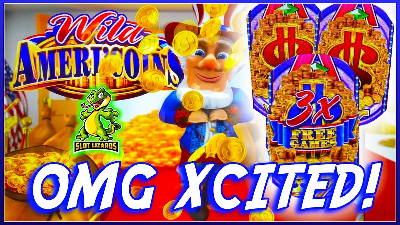 THE BEST TRIGGER EVER!!! 3X SUPER FREE GAMES! Wild Americoins Wonder 4 Boost Slot