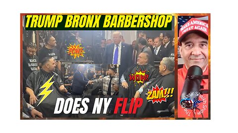 TRUMP Drops Into Bronx Barbershop - ABSOLUTE Lovefest As Black Men In NYC REJECT Kamala