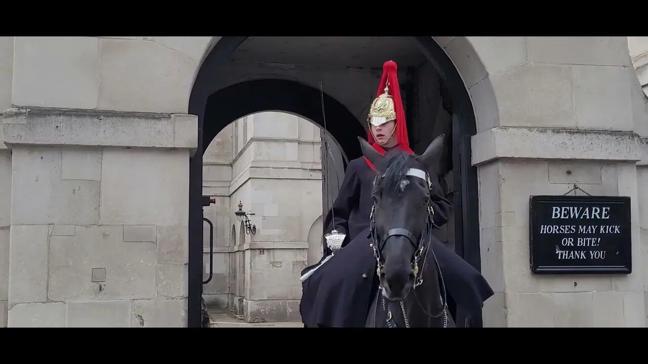 The kings guard scare the life out off me #horseguardsparade