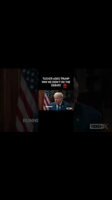 Tucker asks Trump why he wasn’t at the debate #tuckercarlson #revolverbroadcasting #trump #gopdenate