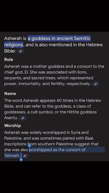 Looks like the God of the Bible had a wife