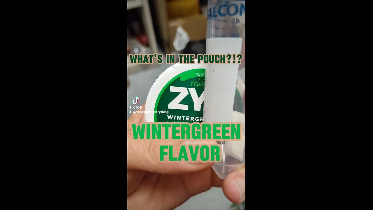 What's in the pouch? Wintergreen flavor by Mass Spec Everything