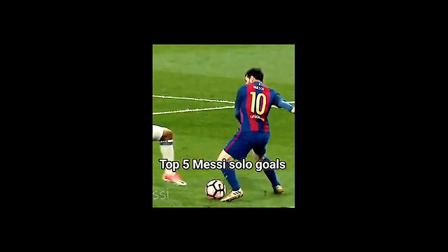 MESSI TOP 5 GOALS #SKILL #FOOTBAL