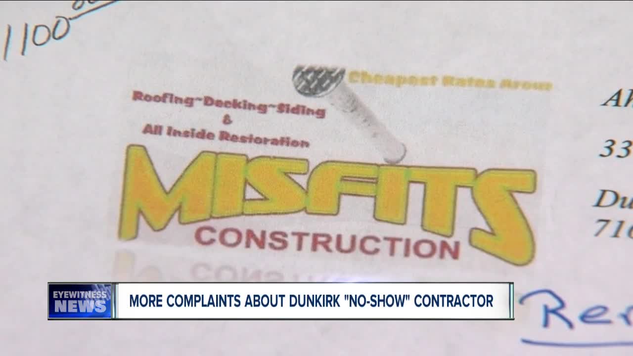 More complaints about a Dunkirk contractor