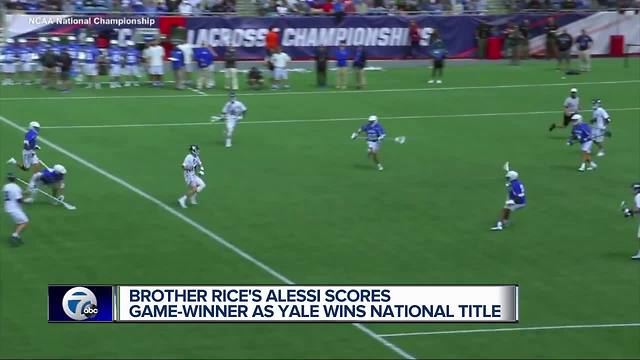 Brother Rice's Jason Alessi scores game-winner in Yale's first lacrosse national title win