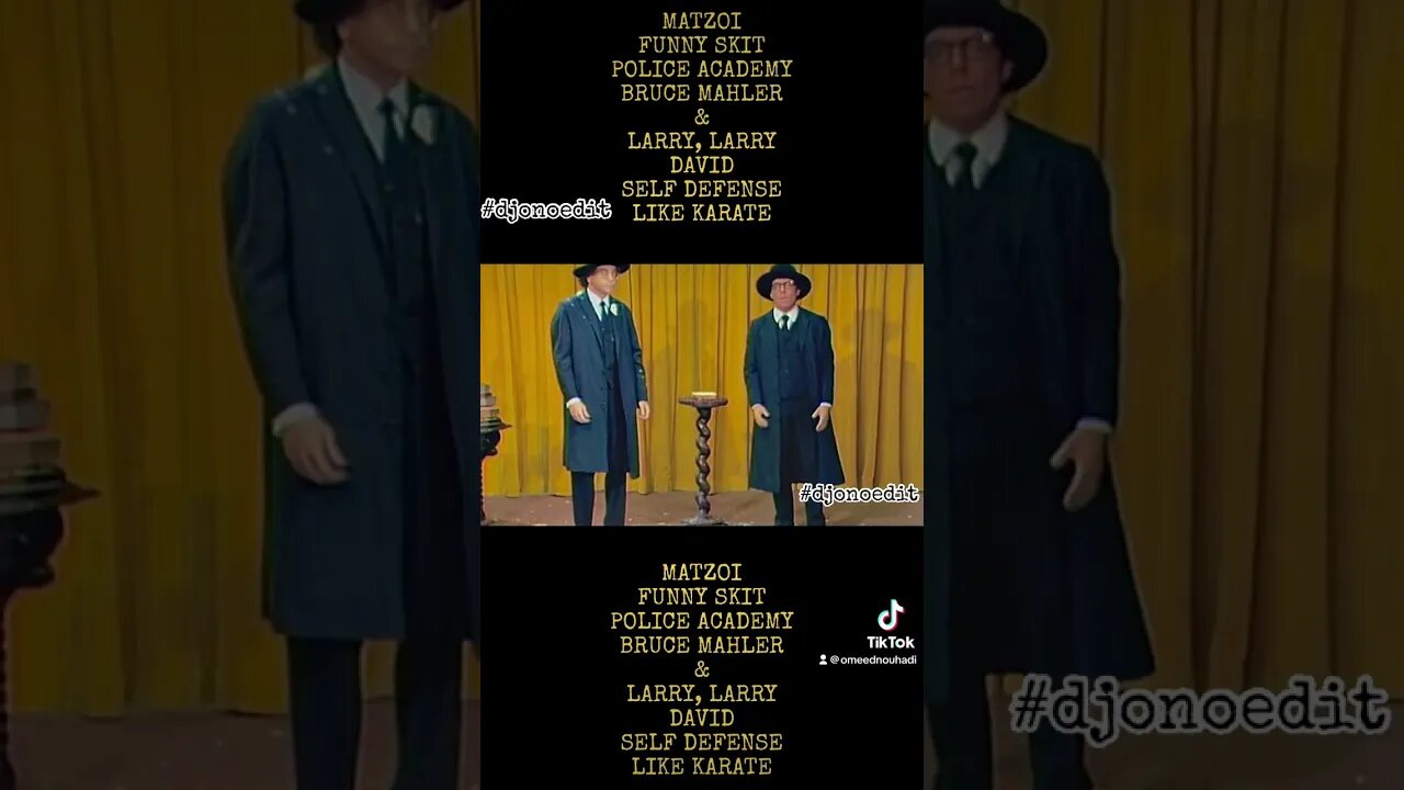 MATZOI funny skit with Police Academy Bruce Mahler & Seinfeld Larry David #djonoedit #omeednouhadi
