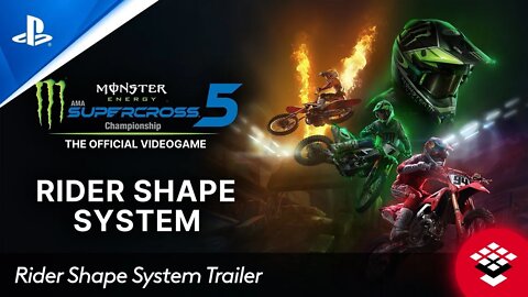 Monster Energy Supercross: The Official Videogame 5 - Rider Shape System Trailer