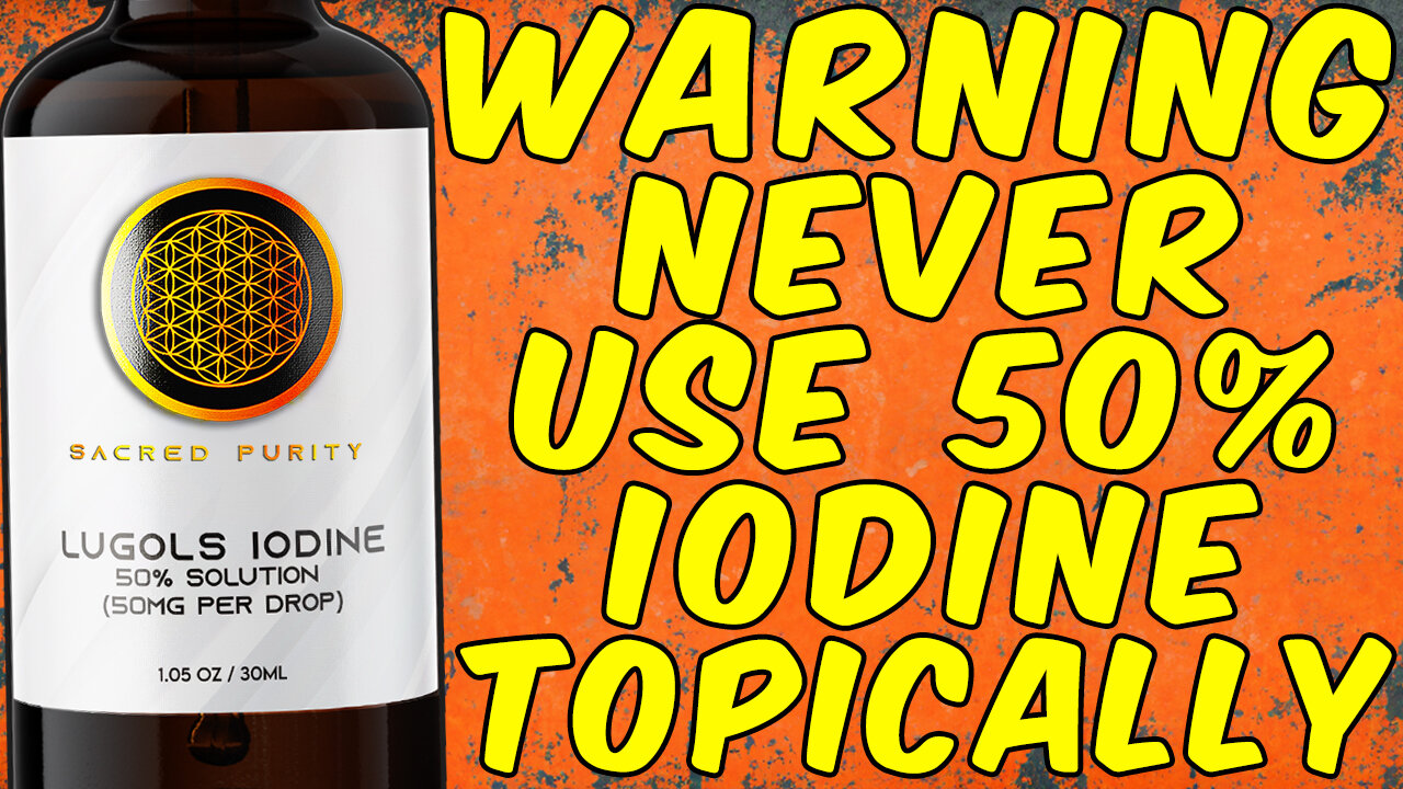 WARNING NEVER USE LUGOL'S IODINE 50% SOLUTION TOPICALLY!