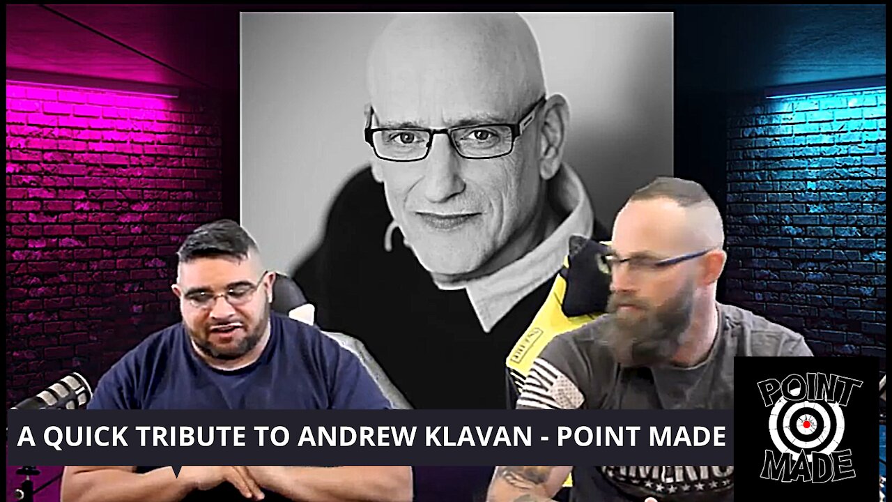 A quick tribute to ANDREW KLAVAN-POINT MADE STYLE