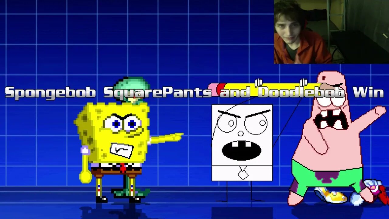 SpongeBob SquarePants Characters (SpongeBob, Squidward, And DoodleBob) VS Rayman In An Epic Battle