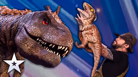 Dinosaur Gangnam Style Dance Moves Firs Time Ever! | Britain's Got Talent