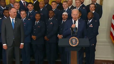 Biden Tells Air Force Falcons: "You're Gonna Be Stuck With Me Being Your Commencement Speaker"