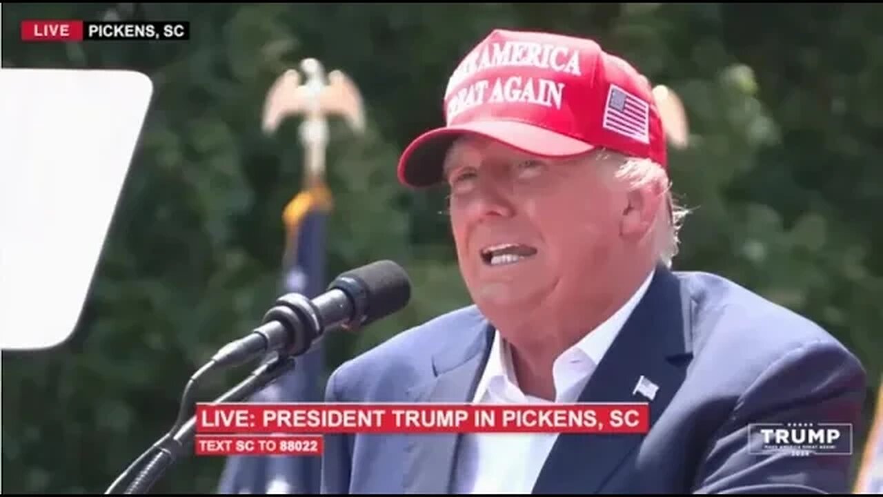 LIVE President Trump in Pickens, SC