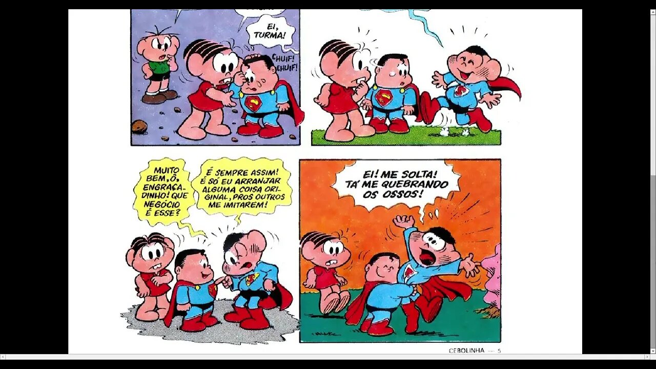 Superominho Com Cebolinha E A Turma [Pause o Vídeo Caso Não Consiga Ler]