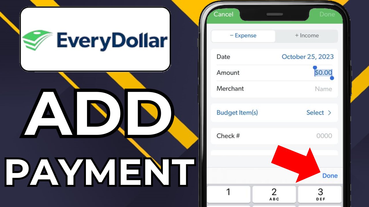 HOW TO ADD TRANSACTIONS IN EVERYDOLLAR