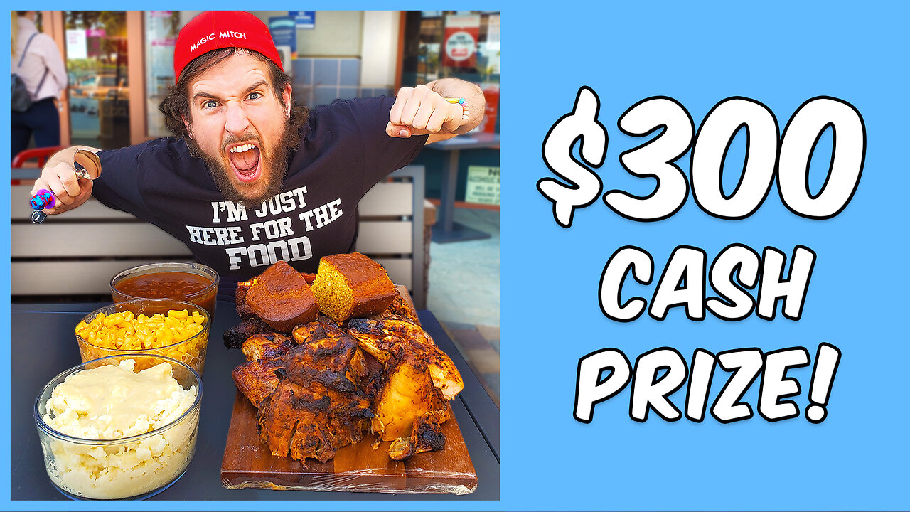 $300 CASH FOR FINISHING THIS BIG TEXAN BBQ CHALLENGE!!!