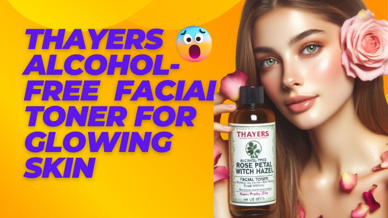 Thayers Alcohol-Free Rose Petal Witch Hazel Facial Toner for Glowing Skin