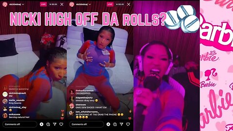 Nicki Minaj TWEAKING off the PILLS on LIVE⁉️😮