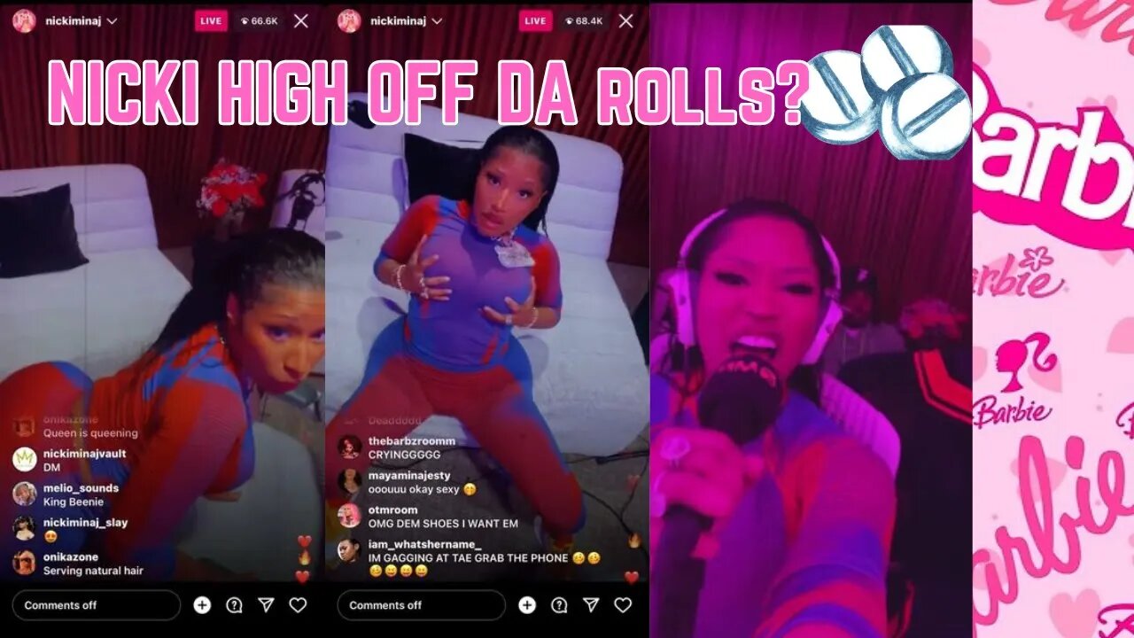 Nicki Minaj TWEAKING off the PILLS on LIVE⁉️😮