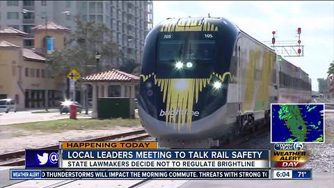 Rep. Frankel to meet with Brightline, local leaders on train safety