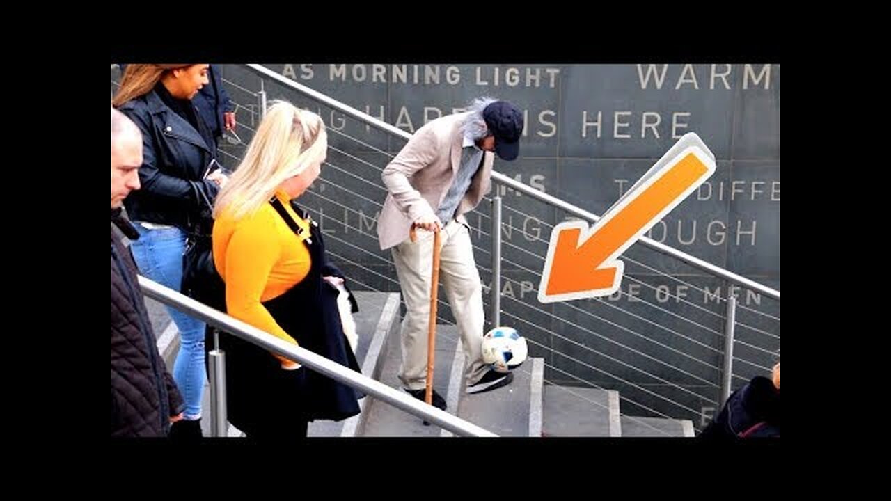 Old Man Crazy Football Skills Prank