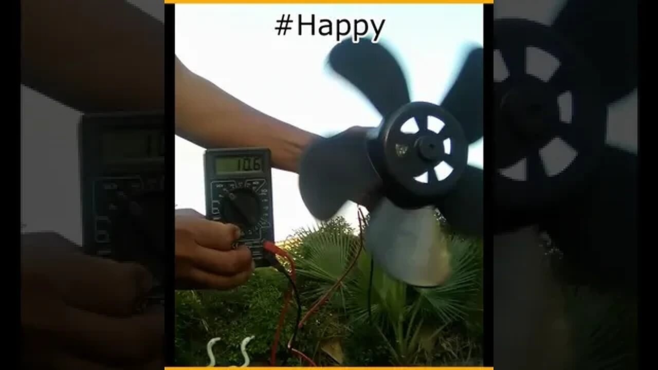 I've just Made Simple #Wind Turbine And Made Me #HappY #AeroArduino