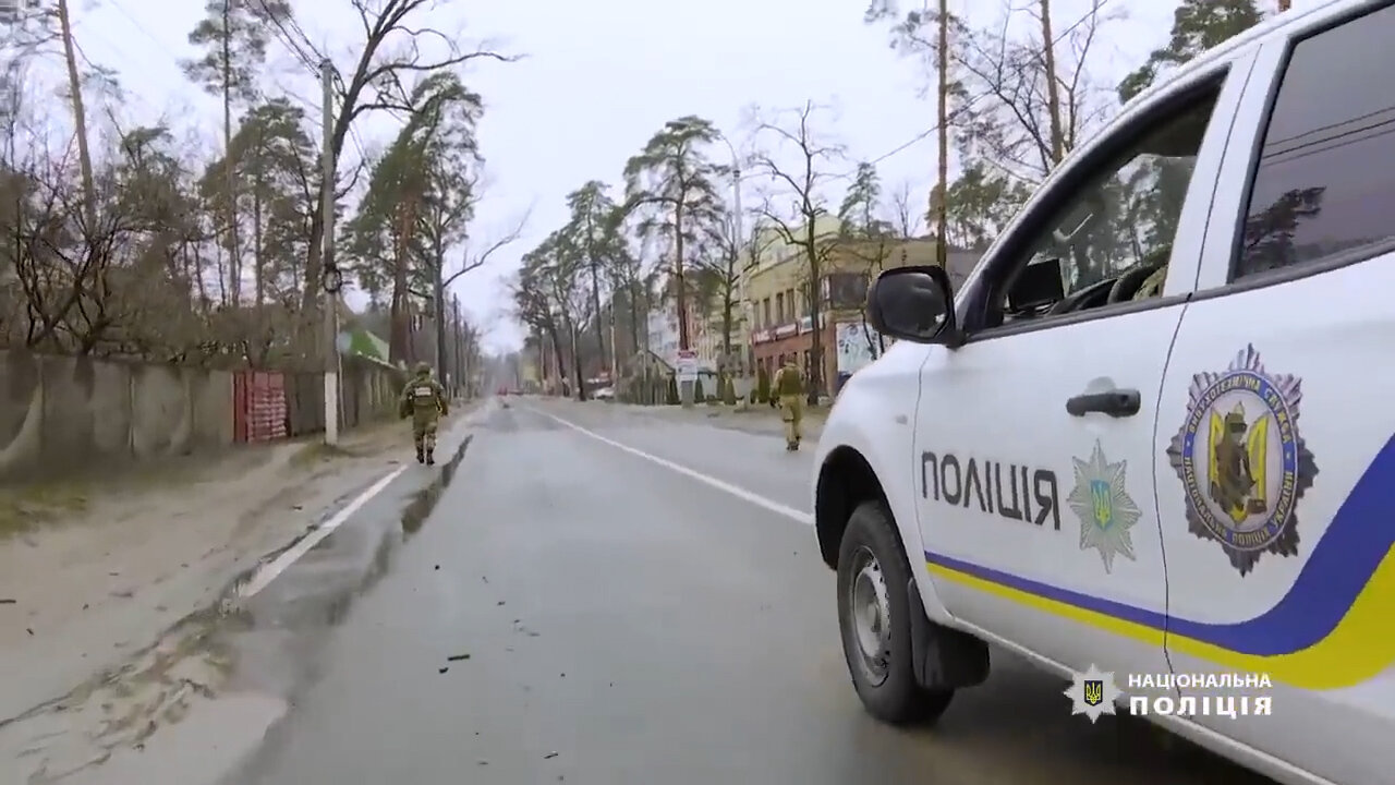 Ukrainian Army in Bucha, Kiev, Ukraine on April 2, 2022