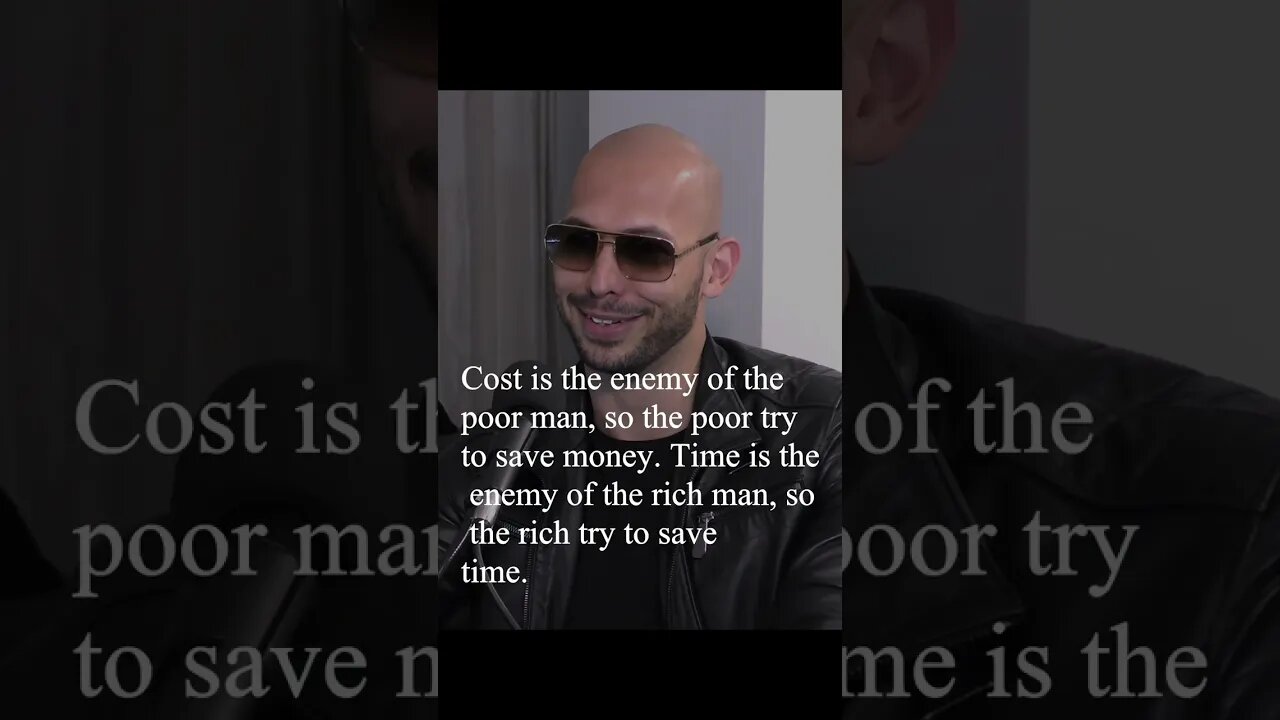 Andrew Tate Quote - Cost is the enemy...