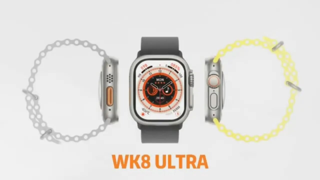 Novo WK8 Ultra relógio inteligente 49mm 2.05 com parafuso real nfc temperatura pk dt8 s8 zd8