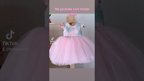 vem aprender #moldegratis #costuracriativa #enxovaldobebê #salopete #sapatinhodebebe#vestidodebebe